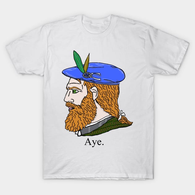 Scottish Chad T-Shirt by EasleyDesigns